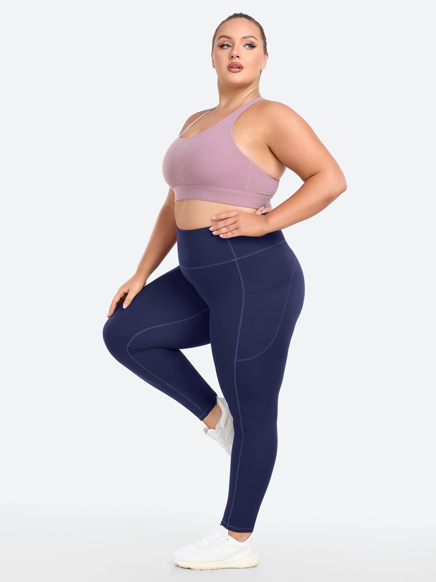 IUGA SilkFeel™ No Front Seam Plus Size Leggings With Pockets - IUGA