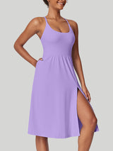 High Split Women's Tennis Dress Purple