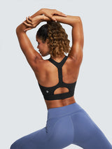 High Impact Racerback Sports Bras Black