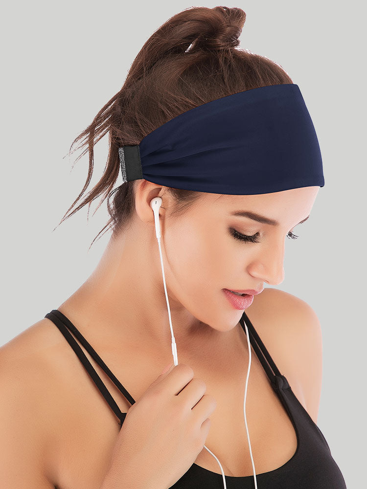 IUGA Adjustable Headbands for Women navy