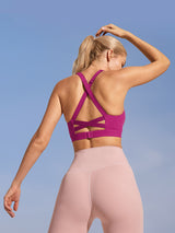 ButterLab™ Criss-Cross Back Sports Bras Rose Pink