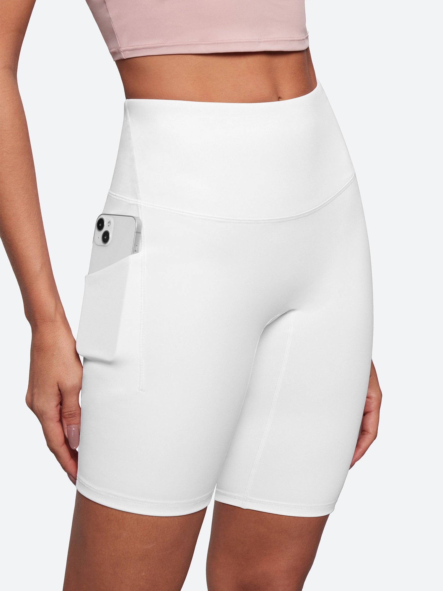 IUGA 8'' FlexTight™ No Front Seam Shorts With Pockets - IUGA