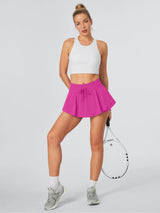 Quick Dry Flowy Athletic Shorts Hot Pink