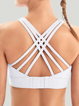 IUGA Supcream High Impact Padded Sports Bra white