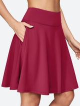 IUGA 20" High Waisted Knee Length Skirts With Pockets - IUGA