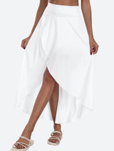 High Waist Flowy Skirts White