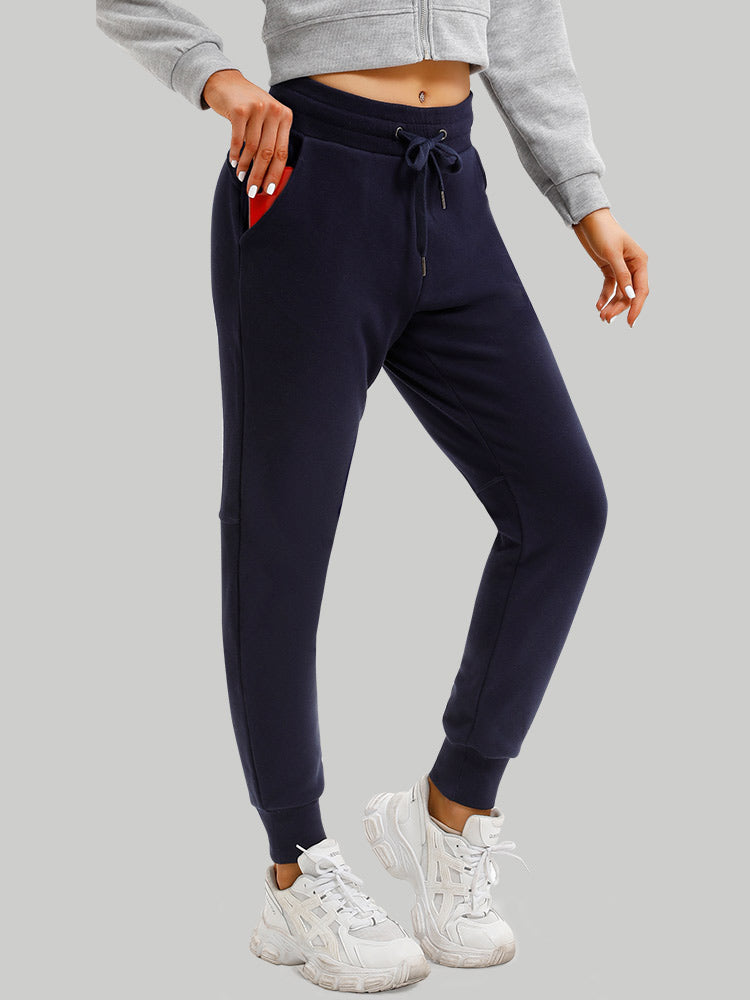 Fleece Lined Sweatpants Navy