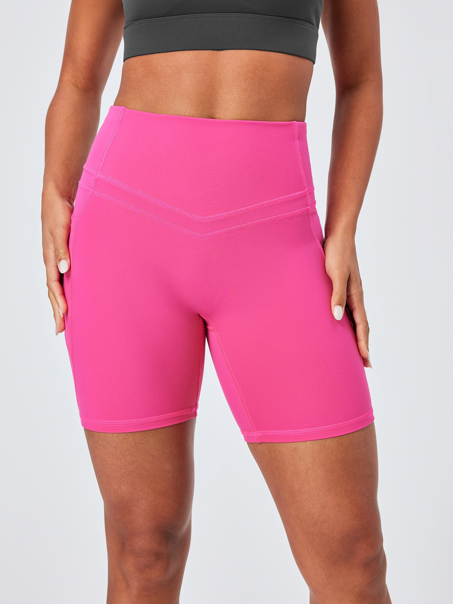 IUGA PowerTight™ 6'' Sandwich No Front Seam Shorts