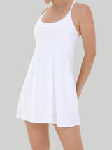 IUGA Tennis Dress With Built-in Bras & Shorts white