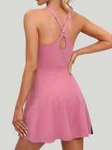 IUGA Tennis Dress With Built in Shorts & Bra pink